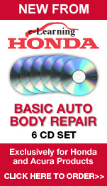e-Learning Honda Basic Auto Body Repair 6 CD Set